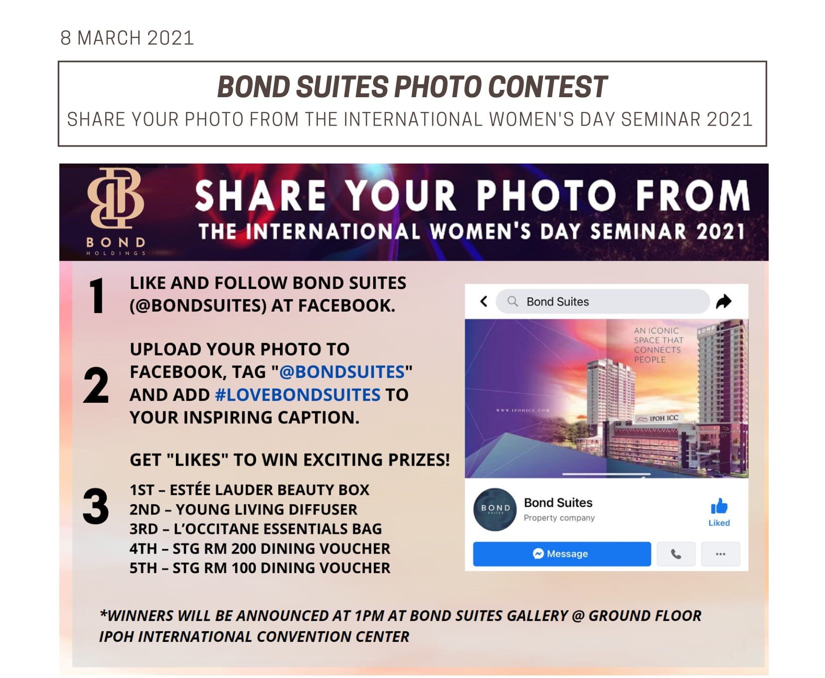 #LOVEBONDSUITES SNAP & WIN CONTEST